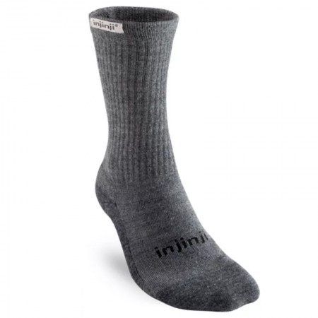 Injinji Hiker Crew pusilgės moteriškos žygių kojinės (antracito) M/L